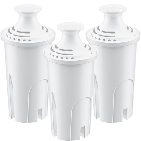 WSKFDTI Water Filter Replacement for Brita Water Pitchers and Dispensers, Classic 35557, Ob03, Mavea 107007 and More, Reduce Chlorine and Bad Taste, Lasts Two Months or 40 Gallons, Includes 3 Filters