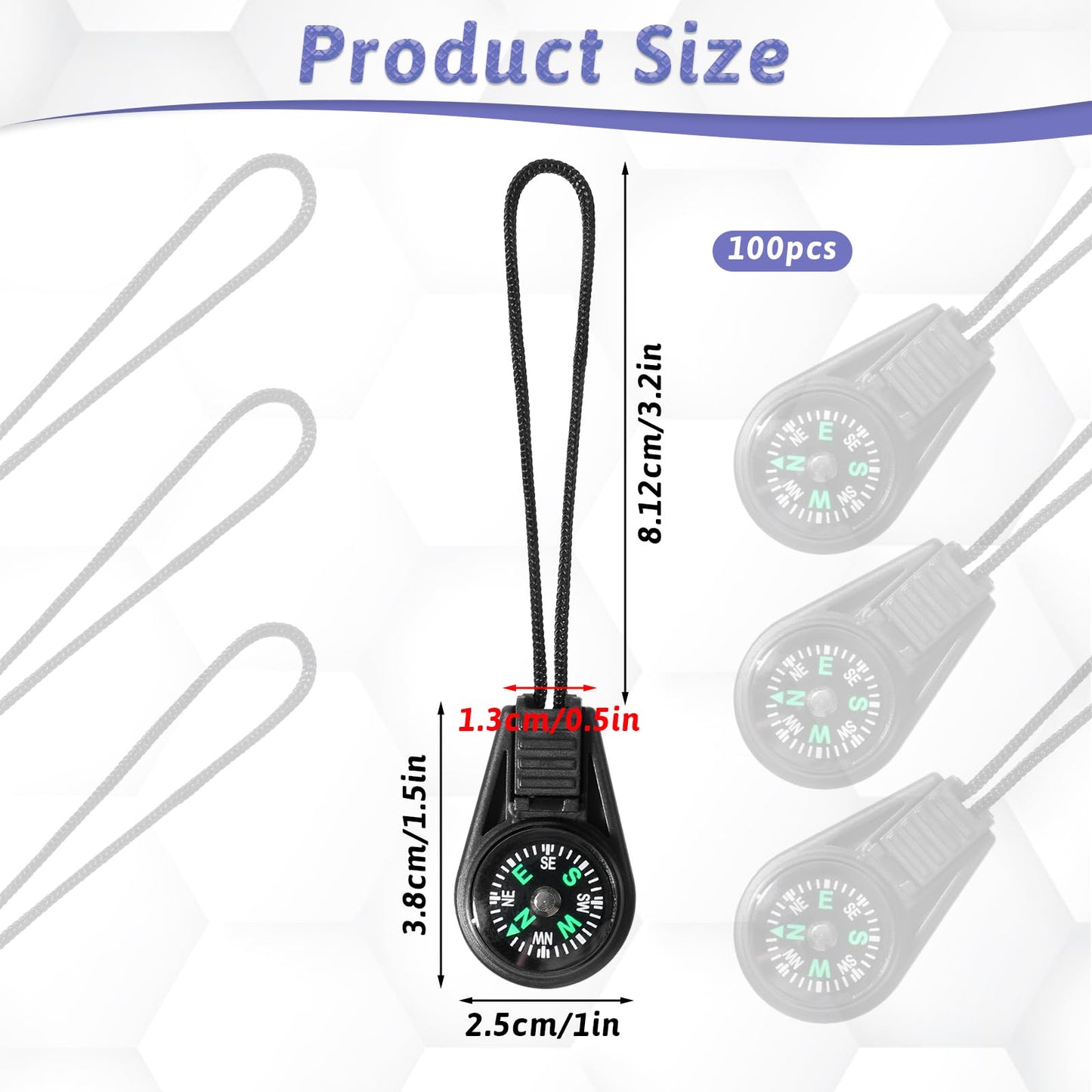 100 Pieces Mini Compass Bulk Hiking Survival Pocket Compass Keychain Button Liquid Filled Compasses Small for Outdoor Camping Hiking Paracord Bracelet Necklace Key Chain Camping Party Favors