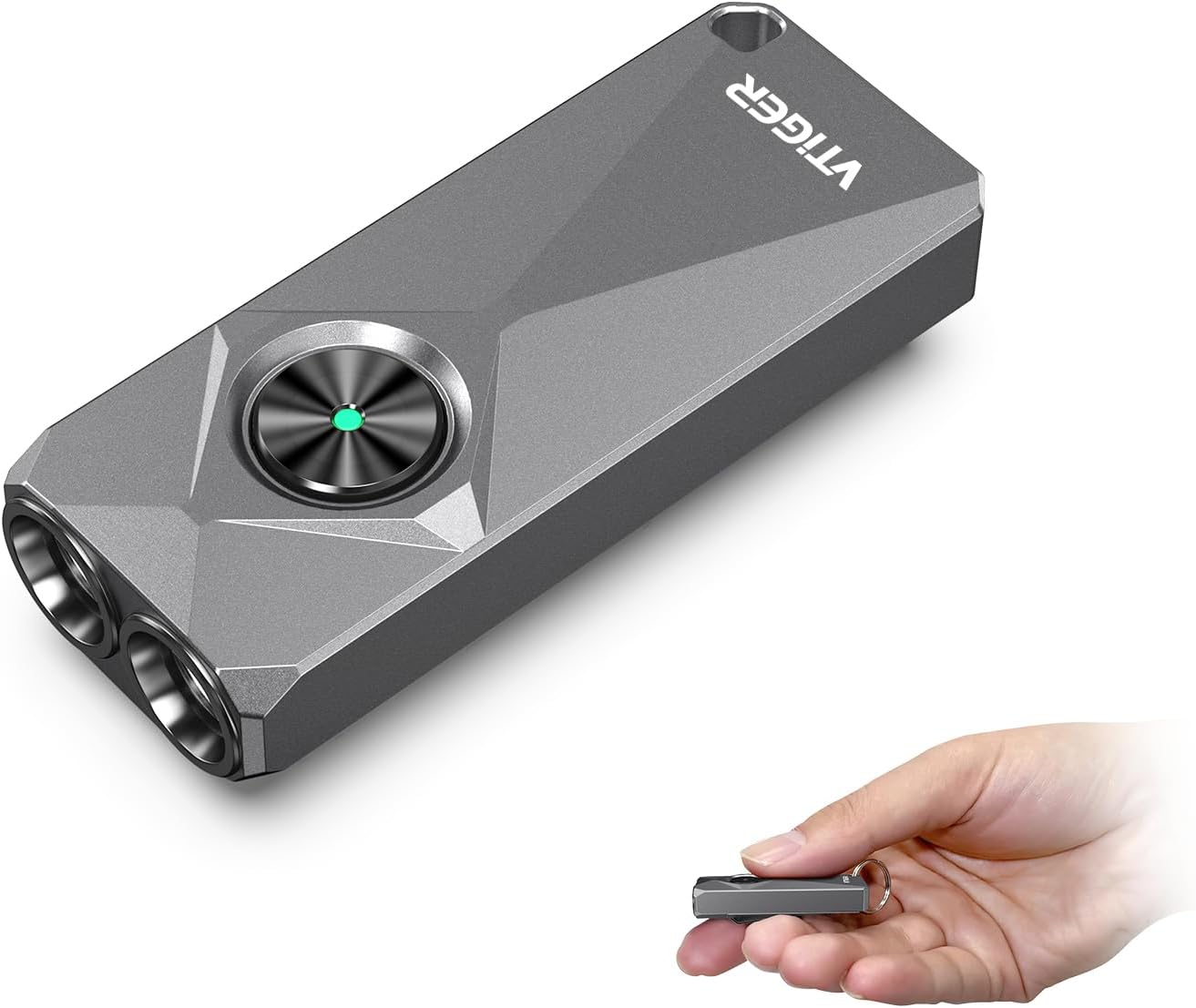 VTIGER K1 Keychain Flashlight - 800 Lumens USB Rechargeable Mini EDC Light | Compact & Portable for Everyday Use