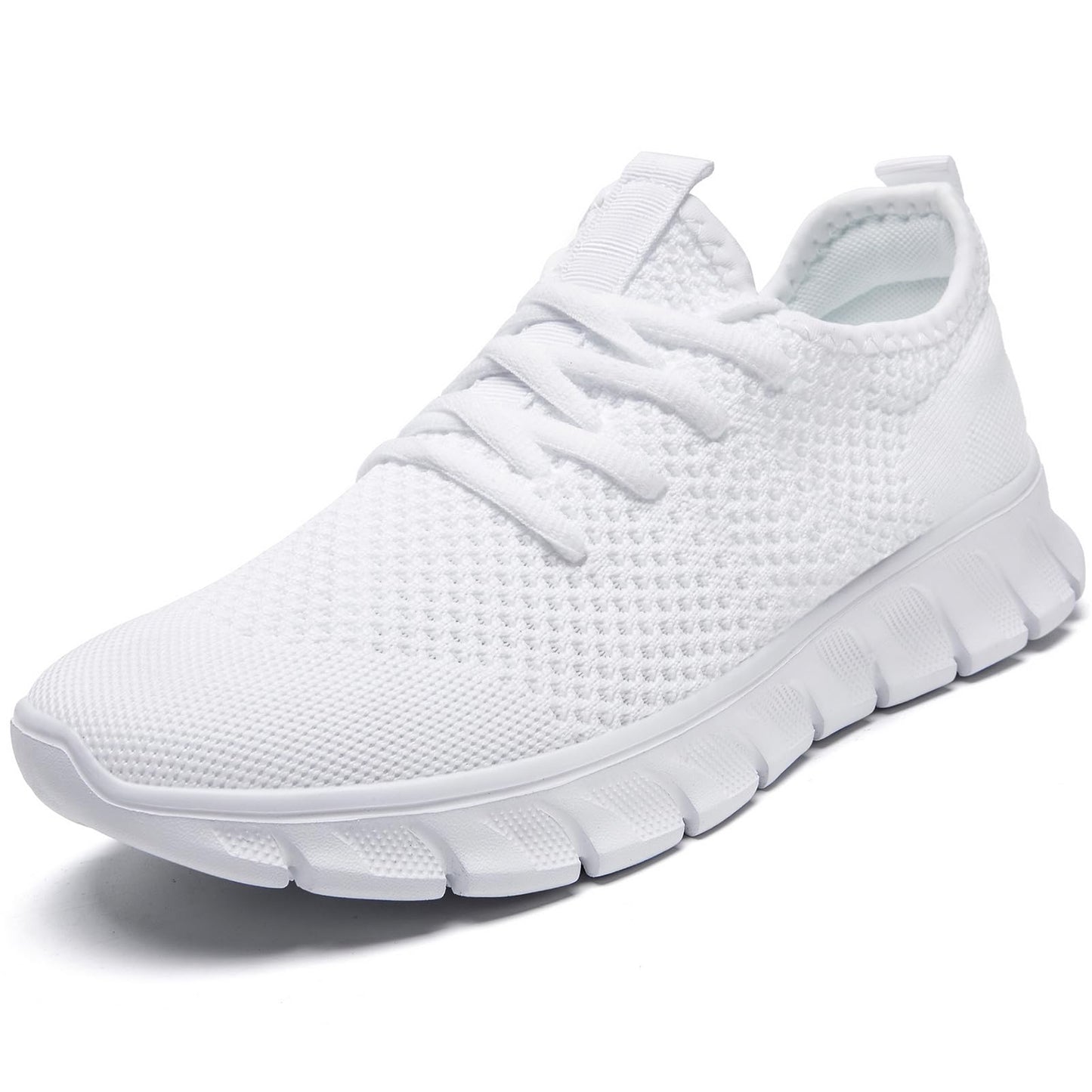 CMNZHK Men Running Tennis Shoes Gym Fashion Sneakers Walking Workout Shoes Athletic Slip on Breathable Mesh Comfortable Lightweight Casual Sport Shoe White 11