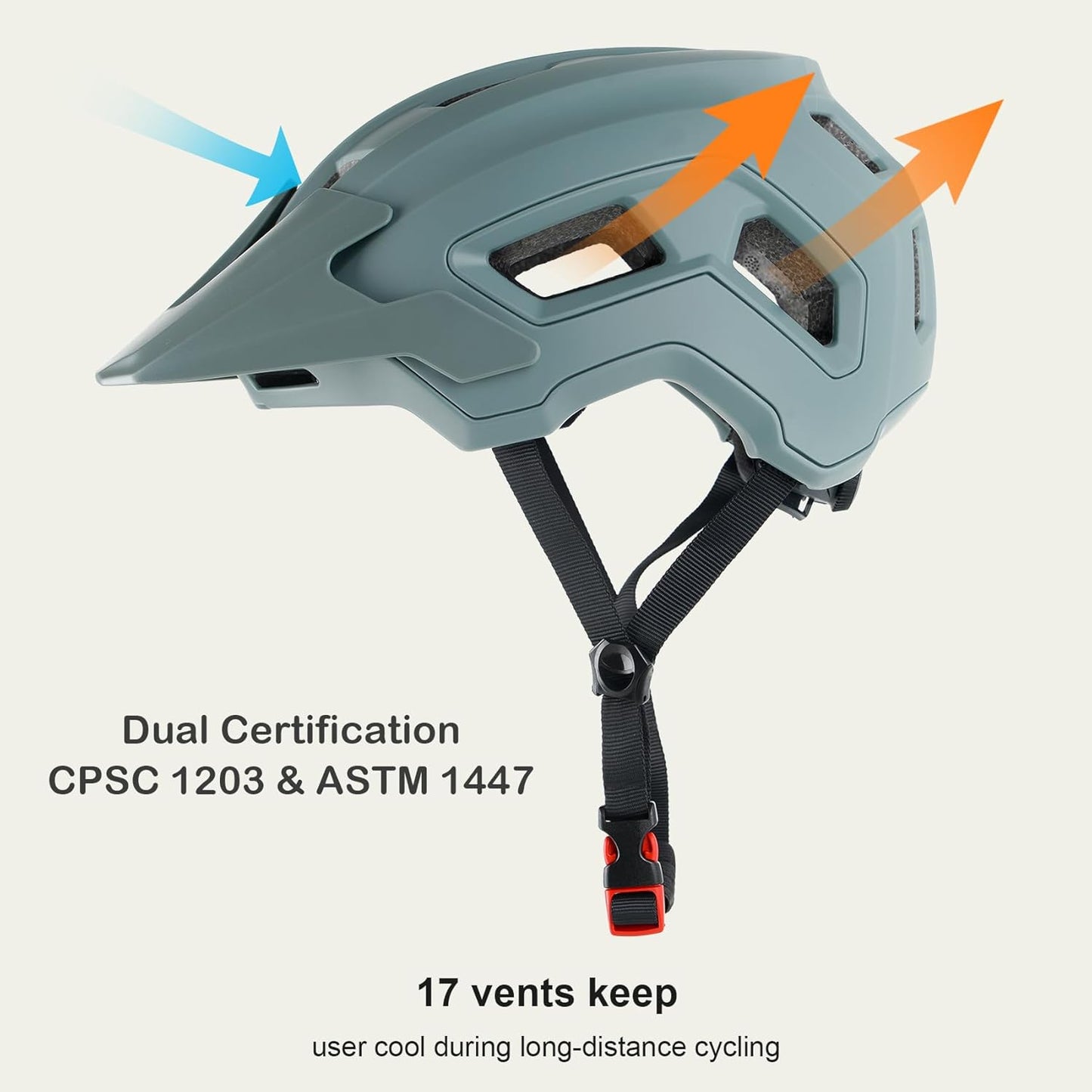 Skiennix Lightweight MTB Bike Helmet - Adjustable Visor for Men, Women & Youth | 2 Sizes Available