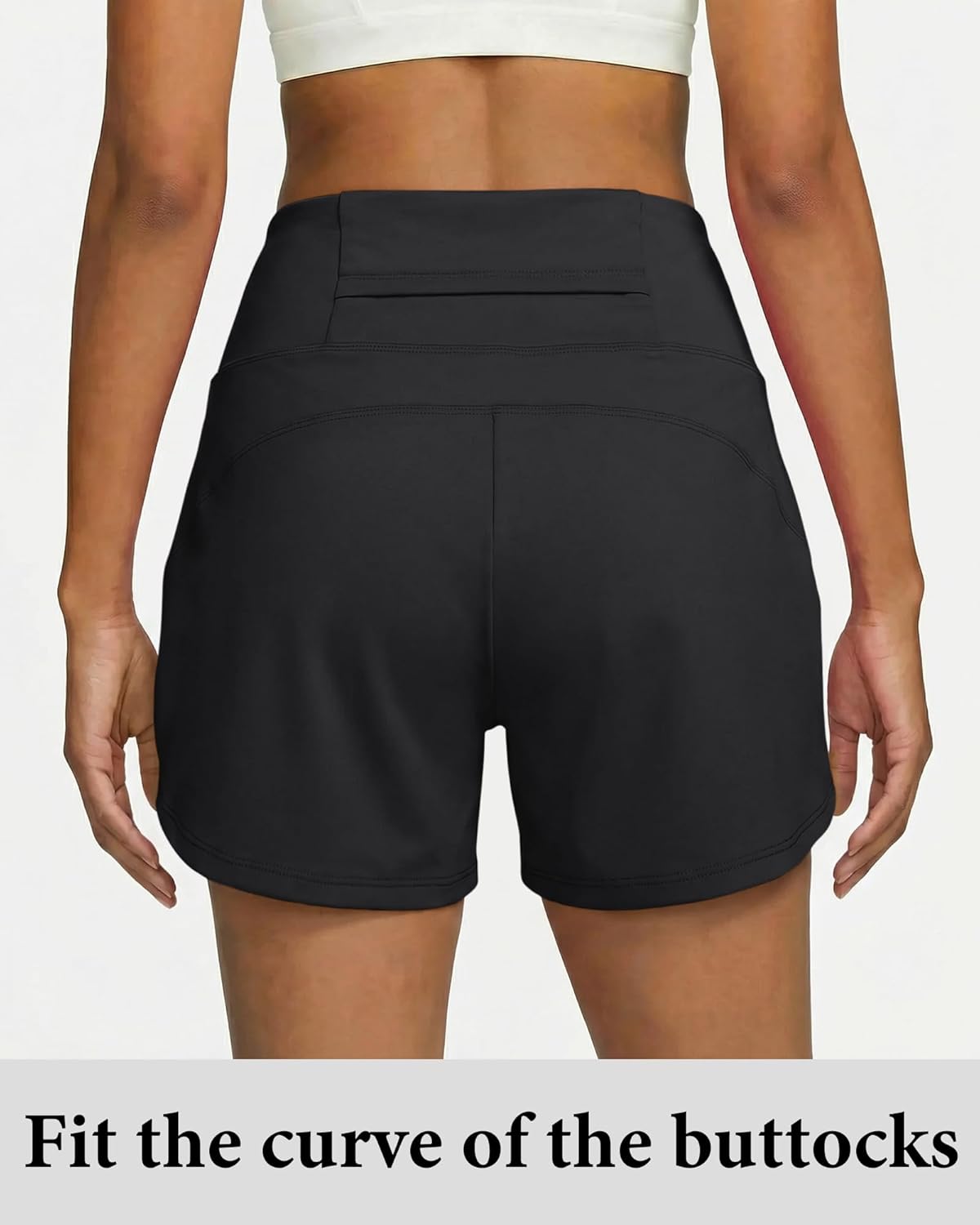Skiennix Women's Running Shorts - High Waisted Quick-Dry Athletic Shorts with Pockets for Gym & Yoga