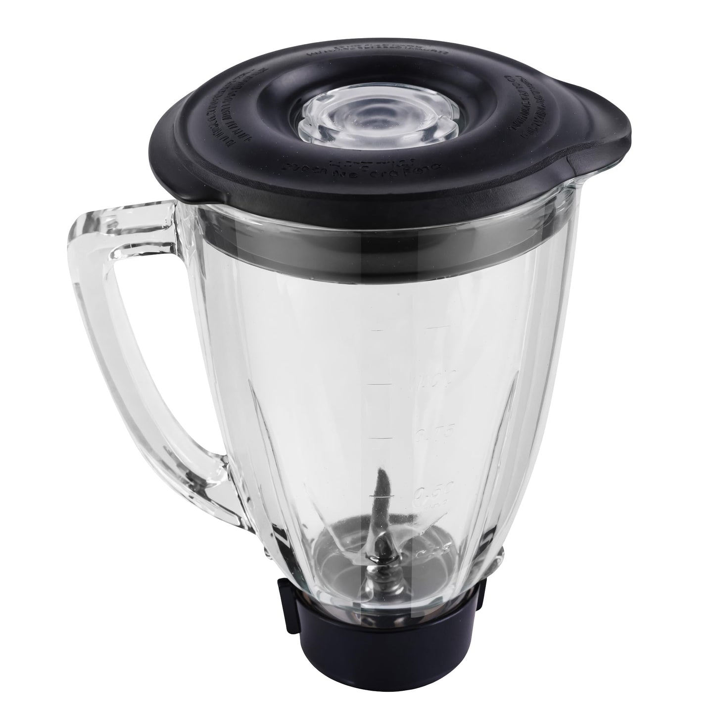 Equust 6-Cup Glass Jar with Blade with Lid, Replacement parts Compatible with Oster Blenders