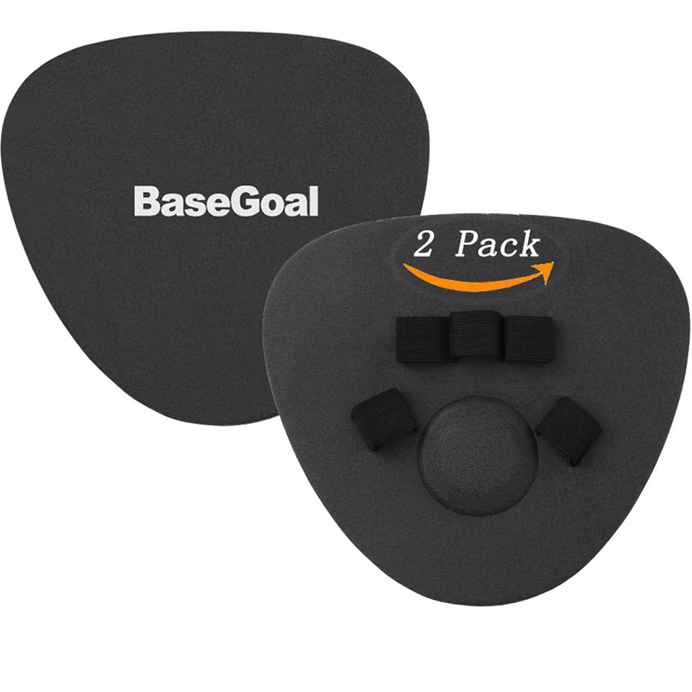BaseGoal Softhands Foam Fielding Trainer Quik Hands Batting Baseball Infield Practice Two-Hands,2 Packs (Black)