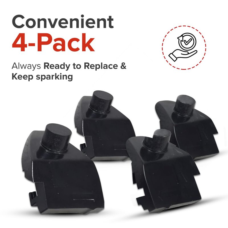 AlveyTech Replacement Spark Cartridges for the Razor Jetts Heel Wheels (Pack of 4) - Four Cartridge Kit, Compatible with Both Jetts and Jetts DLX Skate Models, Accessories for Kids Shoe Wheel Skates