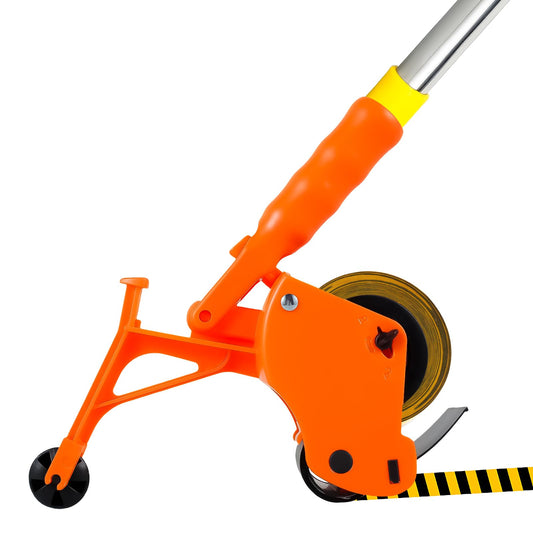 Heavy-Duty Floor Tape Applicator - Manual Push Tape Marking Tool for Driveway, Warehouse, Aisle & Sports Courts | Non-Slip Grip, Adjustable Pressure, Reusable Tape Roller (Includes 3 Refill Rolls)