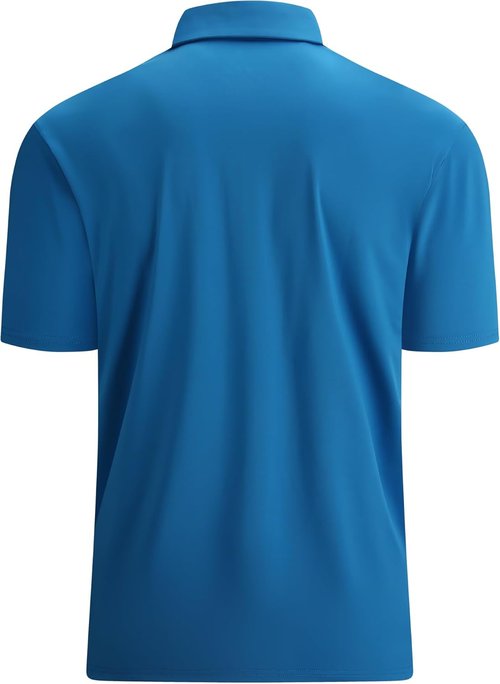 Alex Vando Men's Golf Shirt - Moisture-Wicking Quick-Dry Solid Short Sleeve Polo | Stylish Comfort