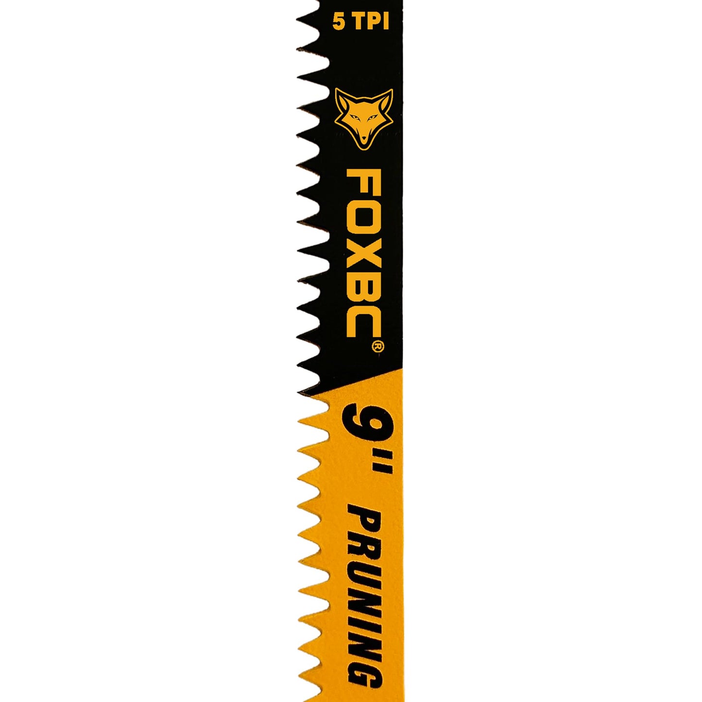 FOXBC Wood Pruning Reciprocating Saw Blades, 9 Inch Pruning Saw Blades 5 TPI for Tree Trimming, Wood Wet Cutting, 10-Pack