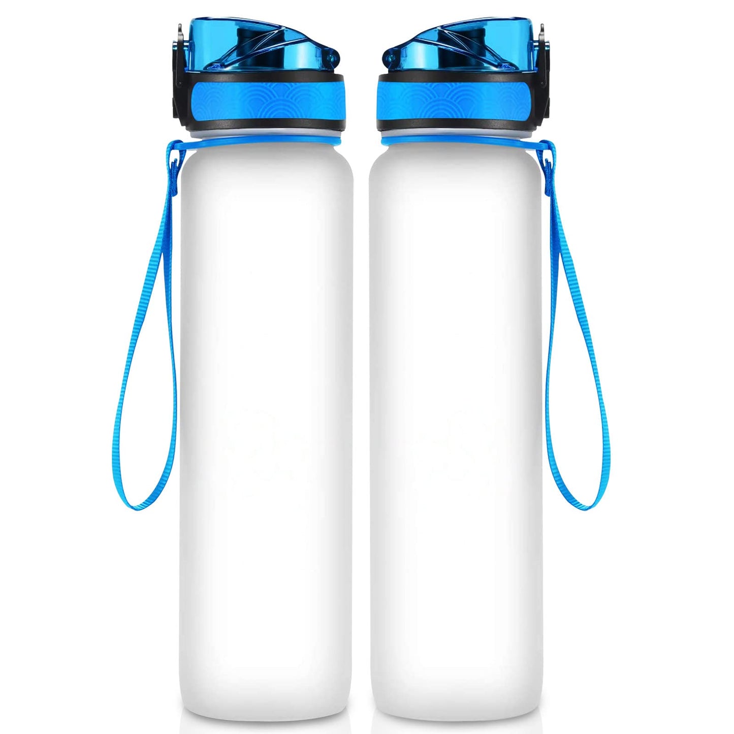 GEPOSTORE 32 oz Insulated Water Bottle, Stainless Steel Vacuum Flask, Double Wall Reusable Sports Bottle for Hot and Cold Drinks