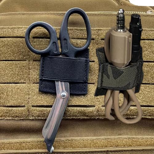 Tactical Cable Storage Board with Hook and Loop Fastener - 3 Black