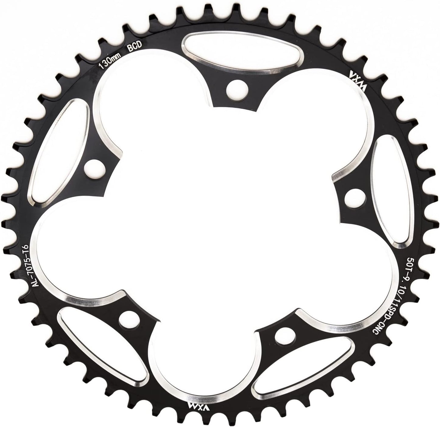 YBEKI 130BCD Chainring - CNC Machined 7075-T6 Aluminum Narrow-Wide Chainwheel for Road Bikes (38-60T Options) | 8-12 Speed Compatible | Ultra-Lightweight | Anti-Drop Design