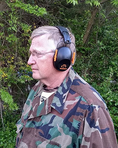 Lightweight Foldable Hearing Protection Earmuffs - 22 dB Noise Reduction - Black/Purple