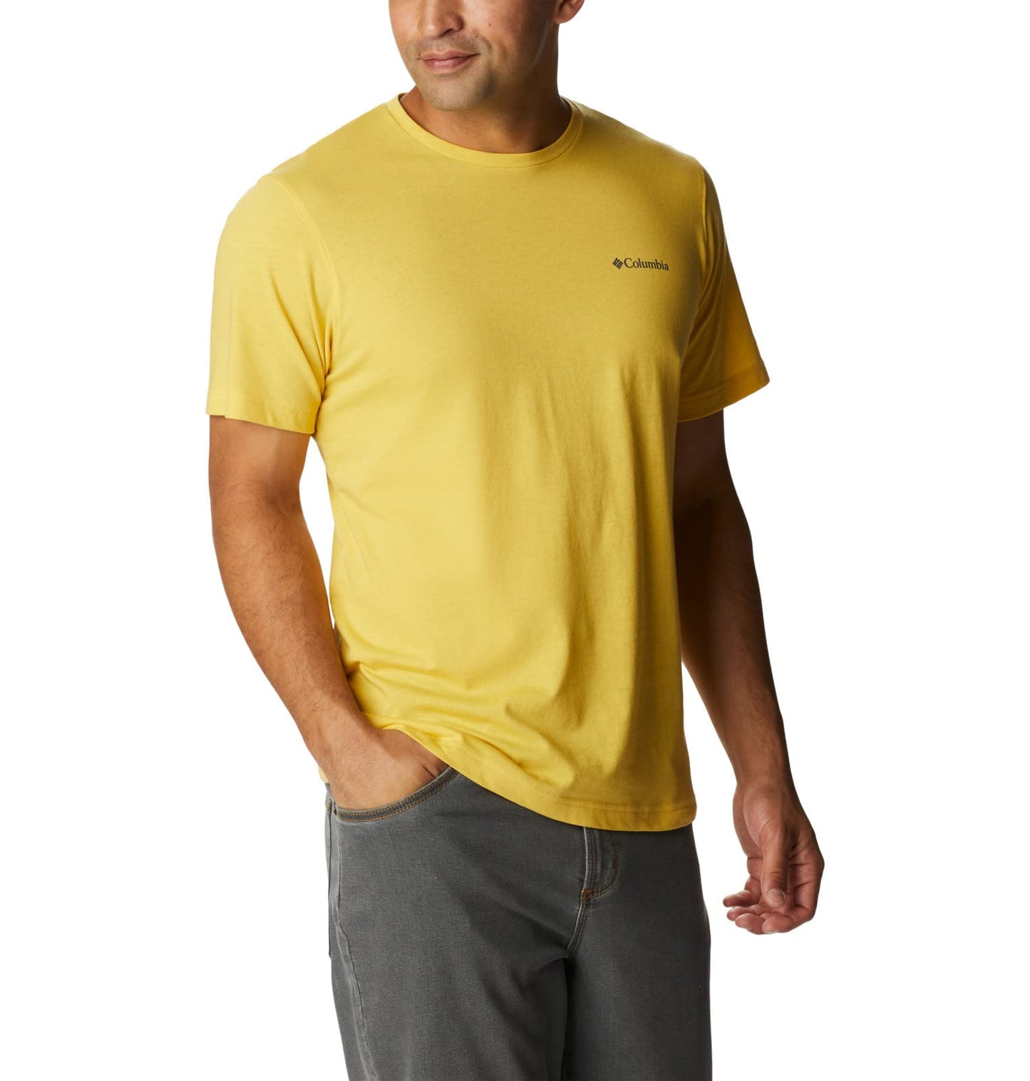 Columbia Men's Thistletown Hills Short Sleeve, Golden Nugget, X-Small