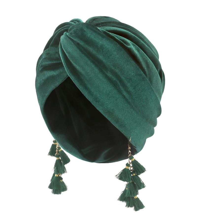 Women Turban,Cozy Polyester Velvet Turban Hats,Indian Turbans Hats Head Wraps Beanie,African Cap for Women
