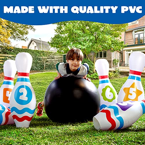 Giant Inflatable Bowling Set - Educational Bowling for Kids & Adults