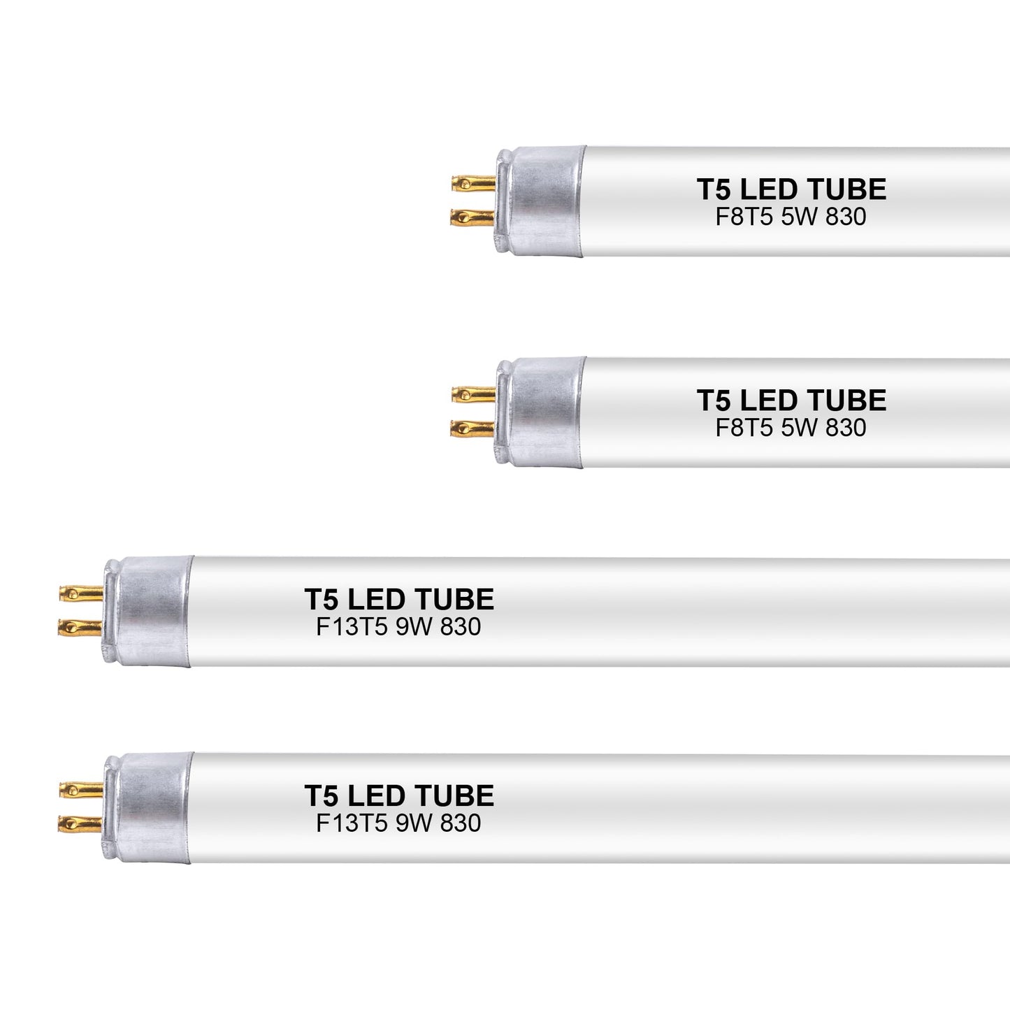 Wesome Lighting 12 inch F8T5 and 21 inch F13T5 Warm White Set LED Replacement Bulbs, 3000K, Replace Fluorescent Bulb with LED, Replacement Tube for Counter and Cabinet Fixture