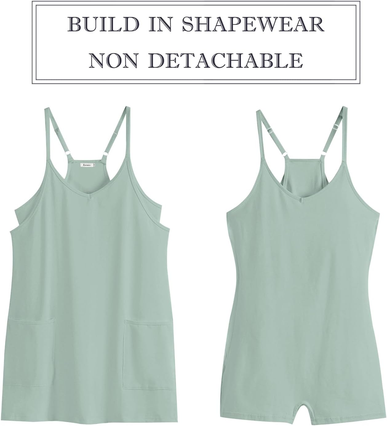 ANRABESS Athletic Dress for Women - Summer Tennis Mini Romper with Built-In Shorts | Perfect for Travel & Workouts