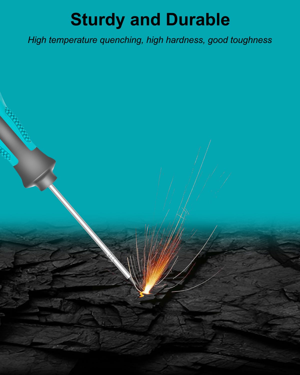 Tcwous Torx Screwdriver Set, 6-Piece Small Star Screwdriver Set with T5, T6, T7, T8, T9, T10 Mini Security Torx Screwdrivers, Professional Non-Slip Cushion Grip Magnetic Screw Driver Set Kit (Green)