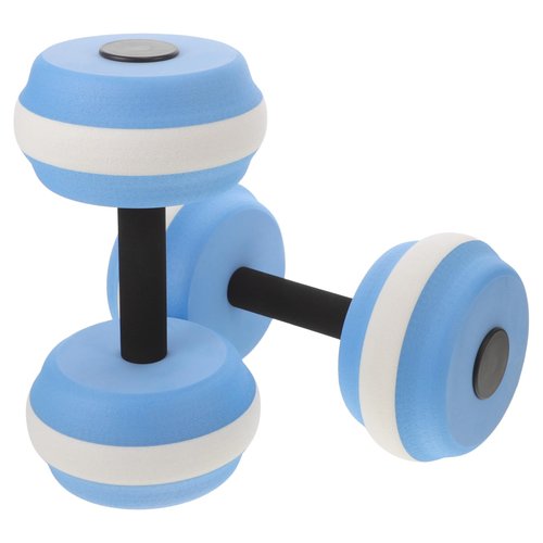 LIOOBO Aquatic Exercise Dumbells: Water Dumbbells Set, Water Exercise Foam Dumbbells, Water Fitness Dumbell for Pool Use Blue 1 Pair