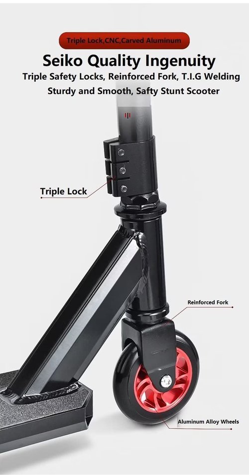SZCQ Pro Scooters Stunt Scooter For Kids 8 Years and Up Adults Complete Trick Scooter for Intermediate,Beginner,Advanced and Professional Riders Teens Pro Scooter for Freestyle Tricks BMX Stunts Green
