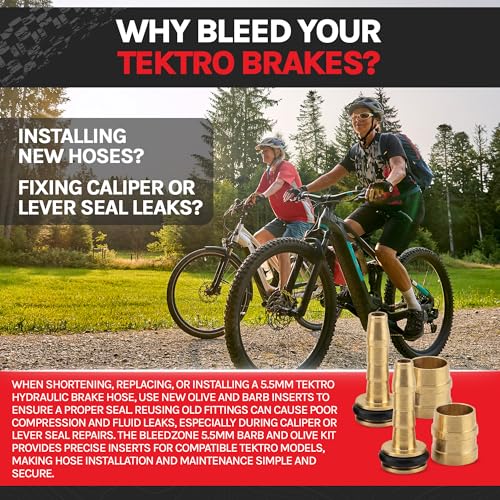 Tektro Barb and Olive Kit 5.5mm - Olive Insert Set for Hydraulic Brakes
