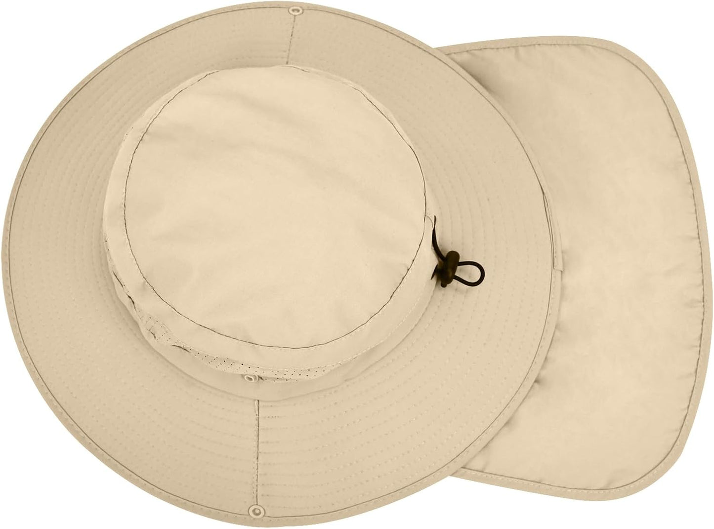 Skiennix Safari Hat - UPF50+ Protection Wide Brim Fishing Hat with Neck Flap | Ideal for Beach & Hiking