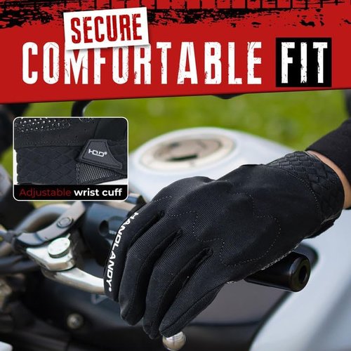 HANDLANDY Motorcycle Gloves - Breathable Touchscreen Tactical Riding Gloves for Men & Women | Perfect for Cycling & Climbing