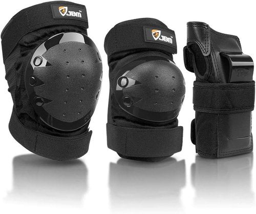 JBM Knee Pads, Elbow Pads & Wrist Guards - Protective Gear for Inline Skating & Skateboarding | Adult & Kids