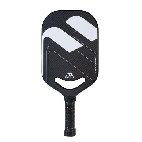 Mavix Pro Series Edgeless Carbon Fiber Pickleball Paddle – Edgeless, Elongated, T700 Raw Carbon, Thermoformed 16mm Core, Lightweight Control & Spin Paddle for Competitive Play