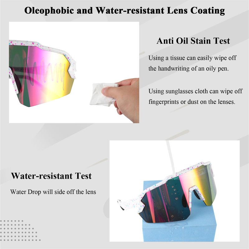 Ukoly Baseball Sunglasses For Men Women,Sports Sunglasses For Baseball Running Cycling UV400 protection TR90 Frame 615 (Pink)