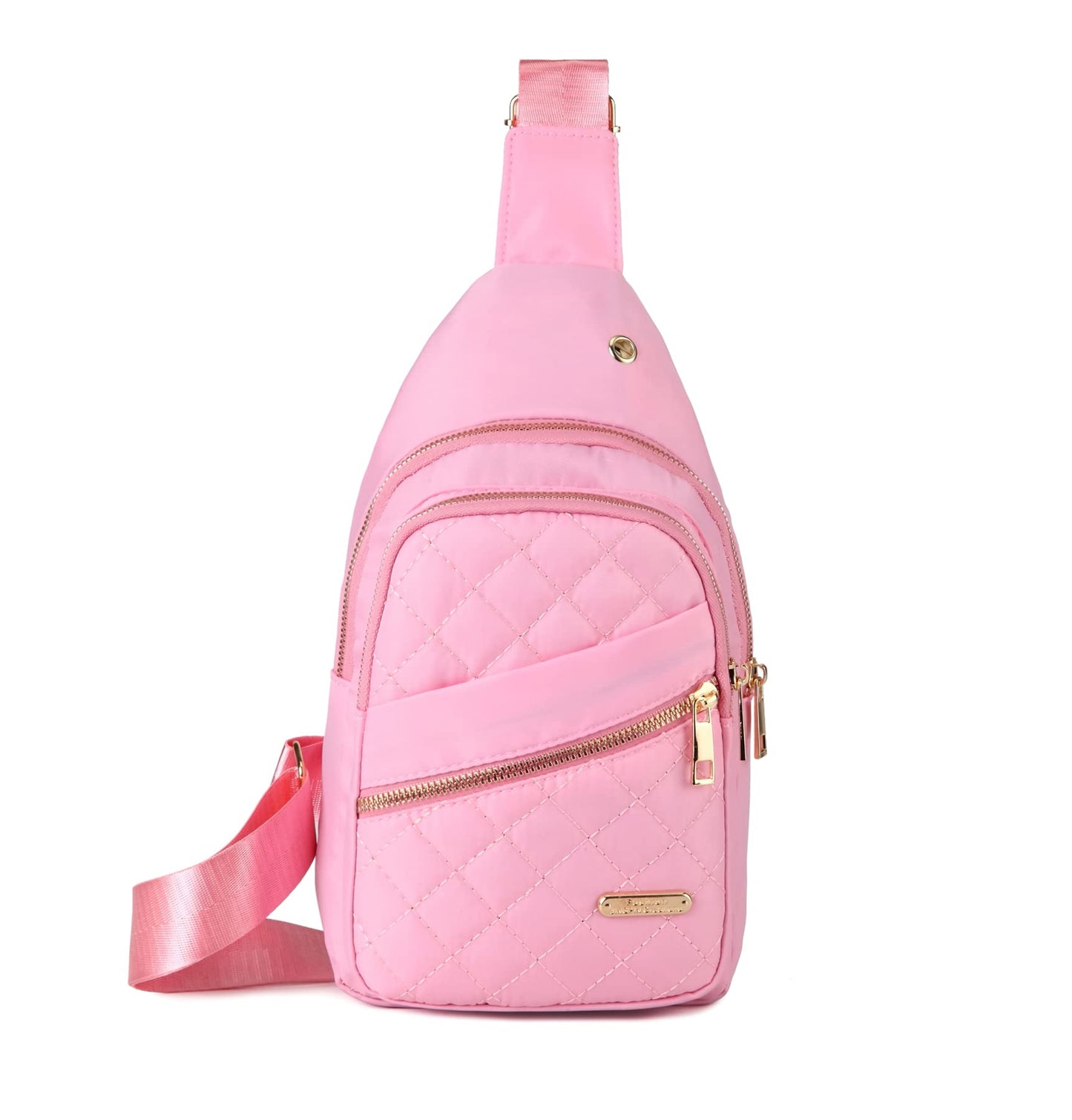 AOSTIHOT Small Crossbody Bags Sling Bag for Women, Sling Backpack Chest Daypack Cross Body for Travel Casual Running Hiking Pink