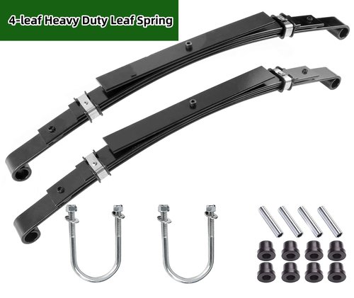 BestAccess Club Car DS Rear Leaf Spring |4 Leaf Heavy Duty Golf cart Tapered Leaf for Club Car DS 1981-up Gas&Electric Replace OEM #1014675 102006501 1012618