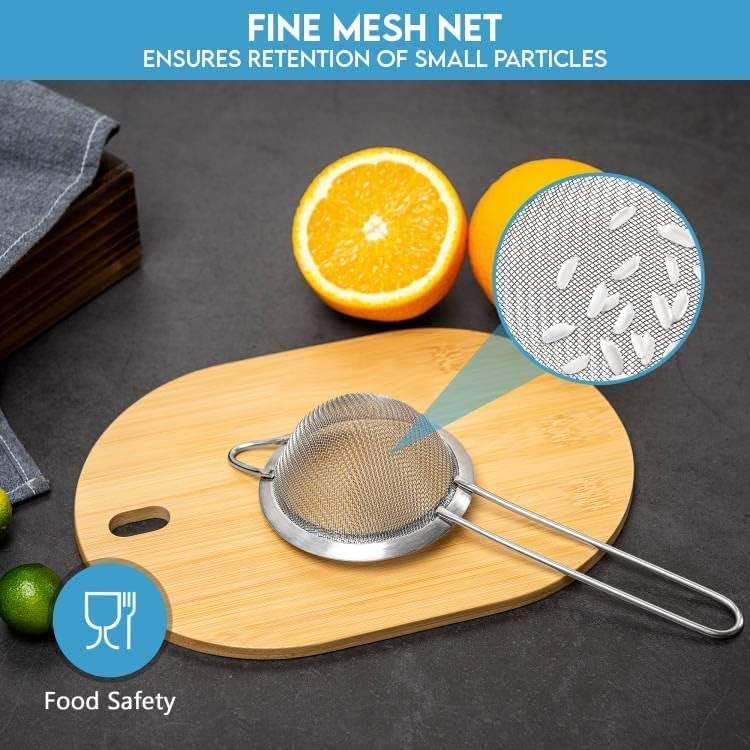 Fine Mesh Strainer - 2.8 Inch for Tea, Coffee, and Food