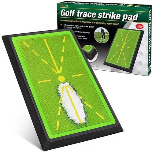 Golf Practice Mats, Golf Hitting Swing Path Mats Feedback with Non-Slip Rubber Backing, Swing Training Accessories