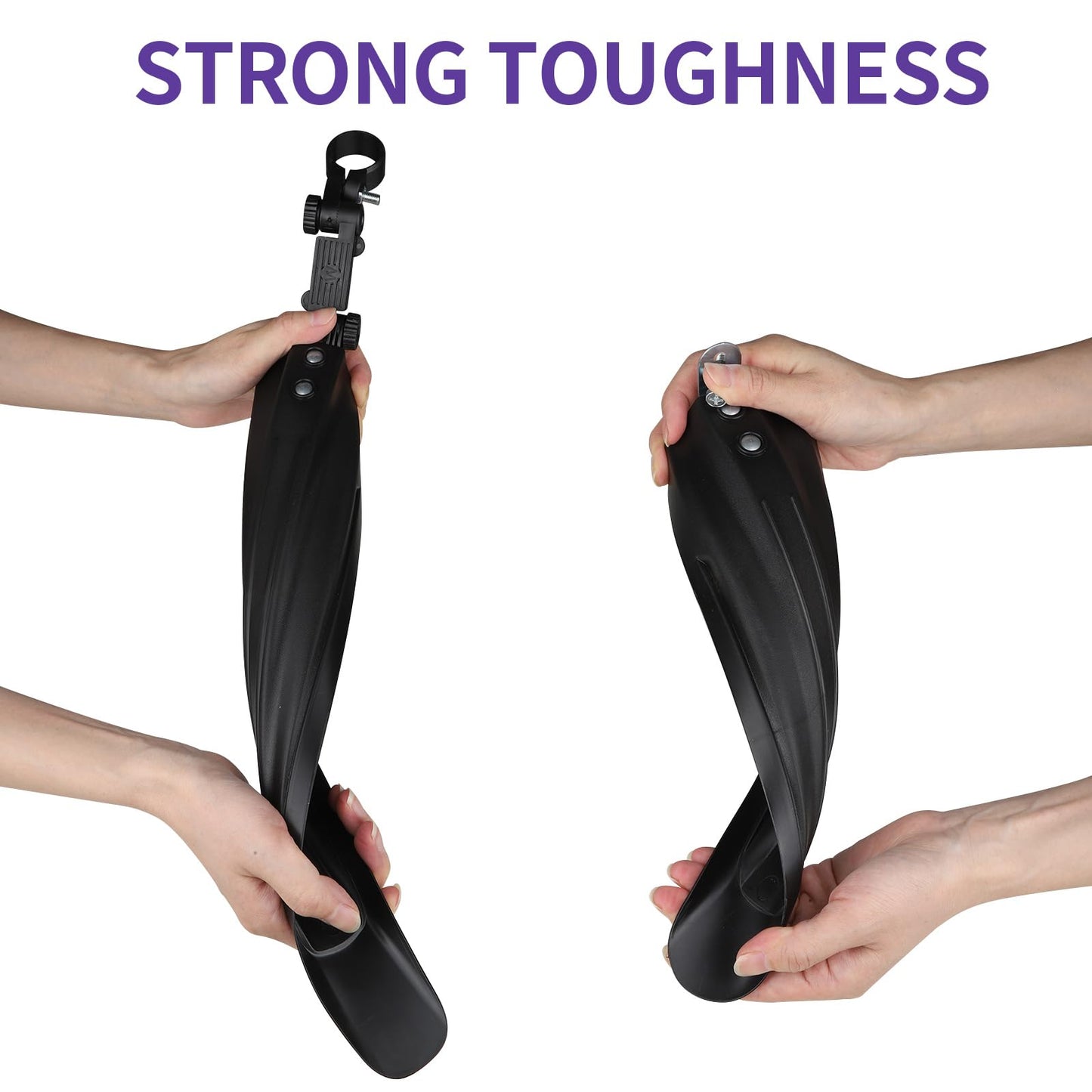 HNYYZL Bicycle Fender Set - Adjustable Front & Rear Mudguards, Quick-Release for Mountain/City Bikes, 20-26 Inch Wheels, Widened & Thickened Design, All-Weather Protection