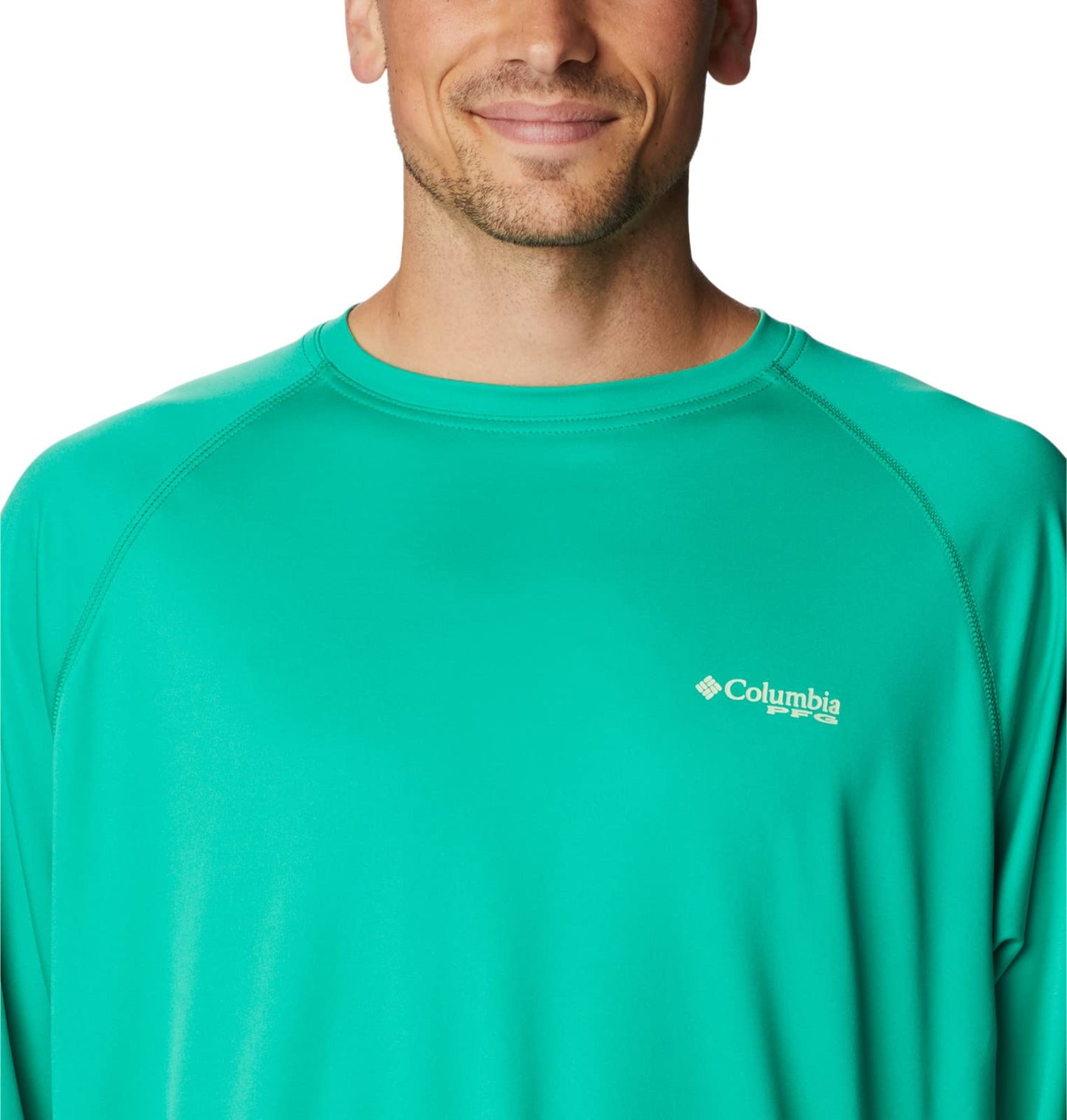 Columbia Men's Terminal Tackle Long Sleeve Fishing Shirt, Circuit/Key West Logo, X-Small