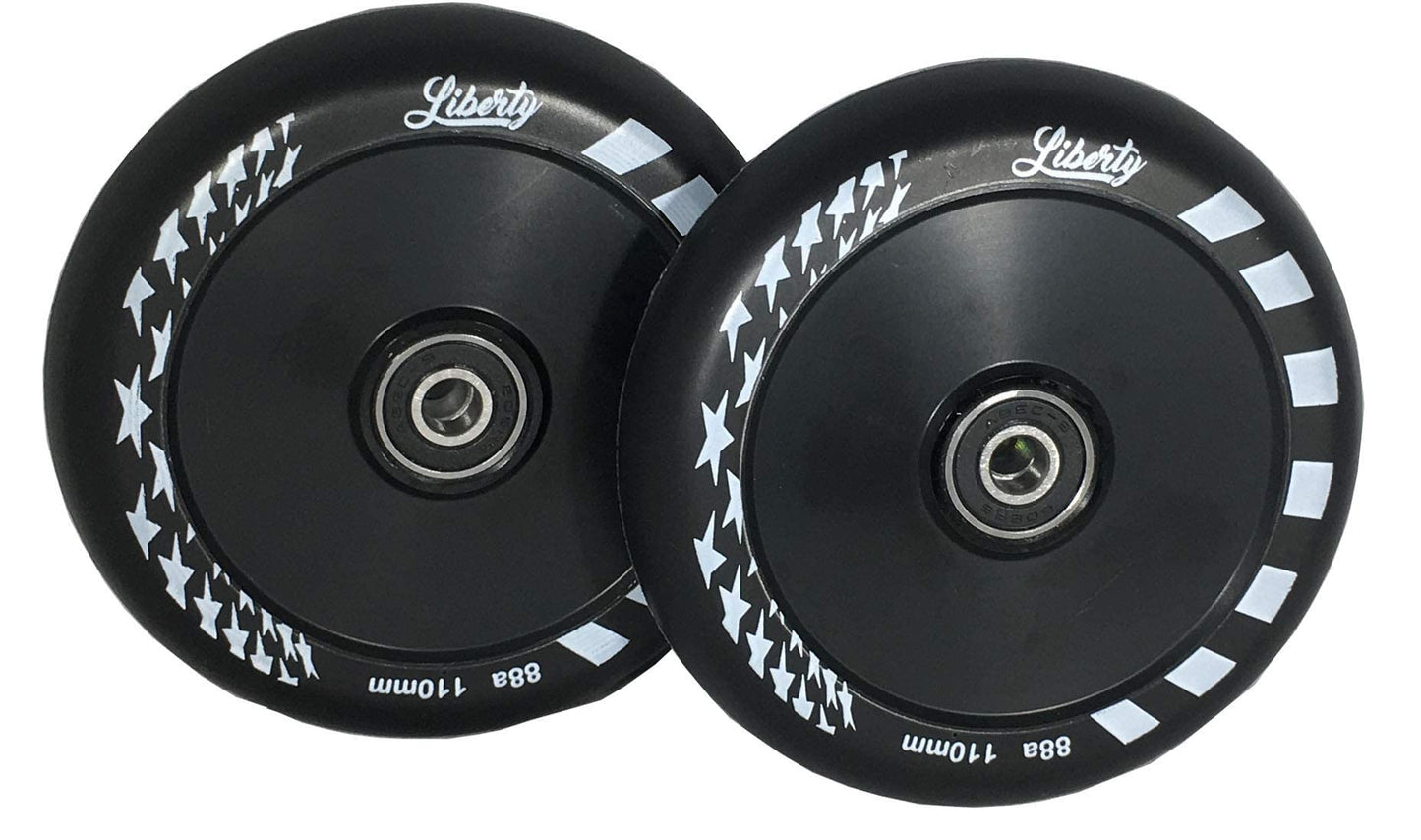 Liberty Pro Scooters - Hollow Core Wheels - Set of 2 (Black)
