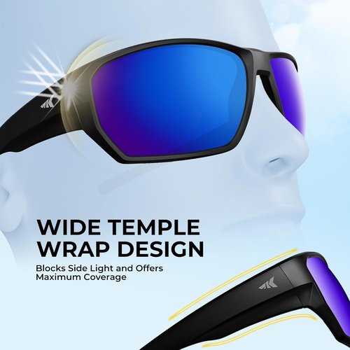 KastKing Merced Floating Polarized Sunglasses - Lightweight TPX Frame with PuriVex Lens Coating | Unisex