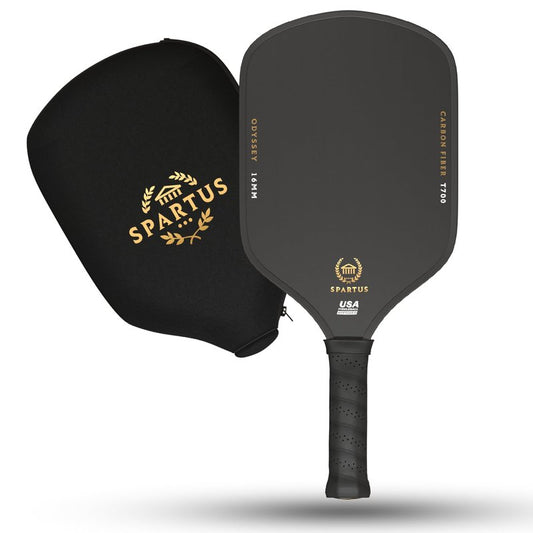 Spartus Odyssey Apex Series Pickleball Paddle with TruGrit Surface Technology and Boost Core for Power & Control - USAP Approved - 16mm Hybrid