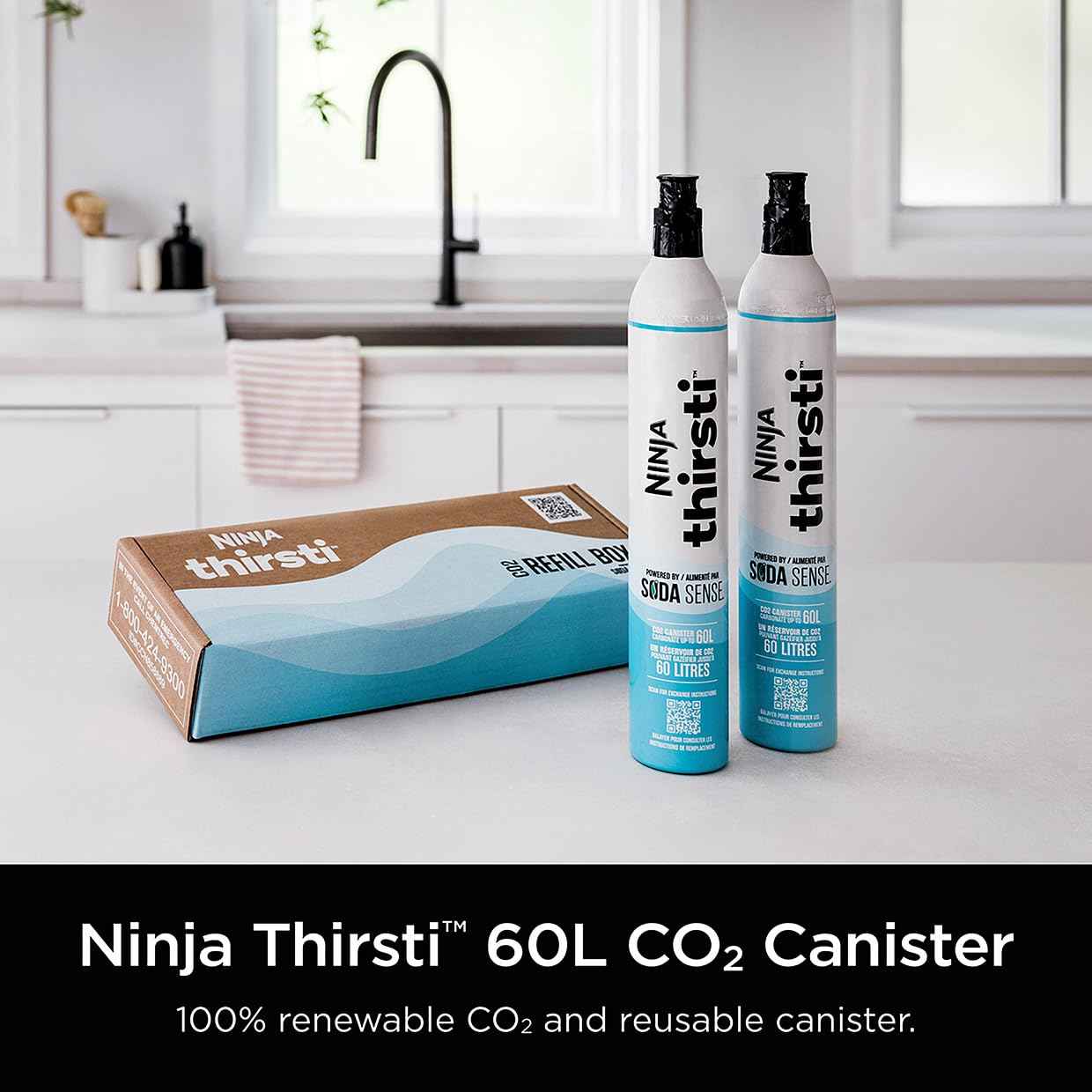 Ninja WCX02CO2 Thirsti 60L CO2 Canister 2-Pack