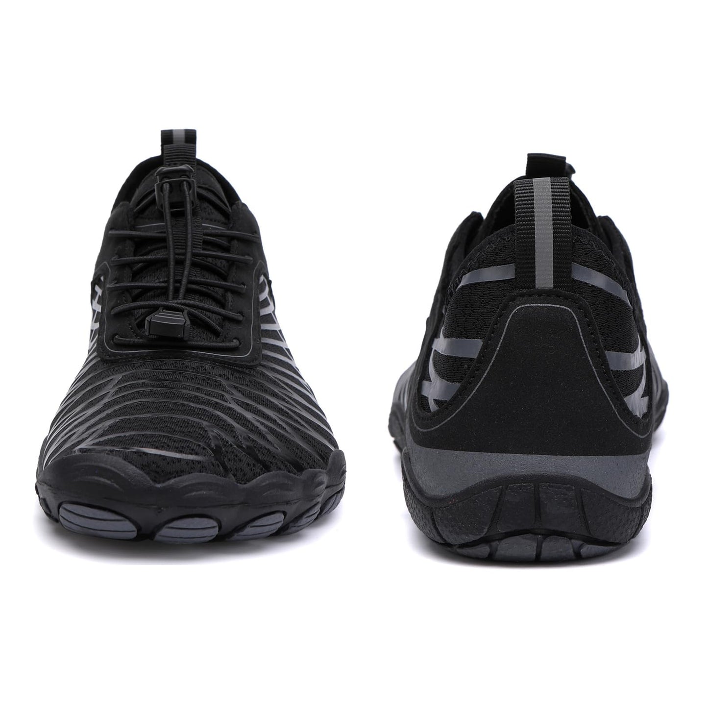 AFWIE Barefoot Shoes Men Women Workout Cross-Trainer Walking，Wide Black