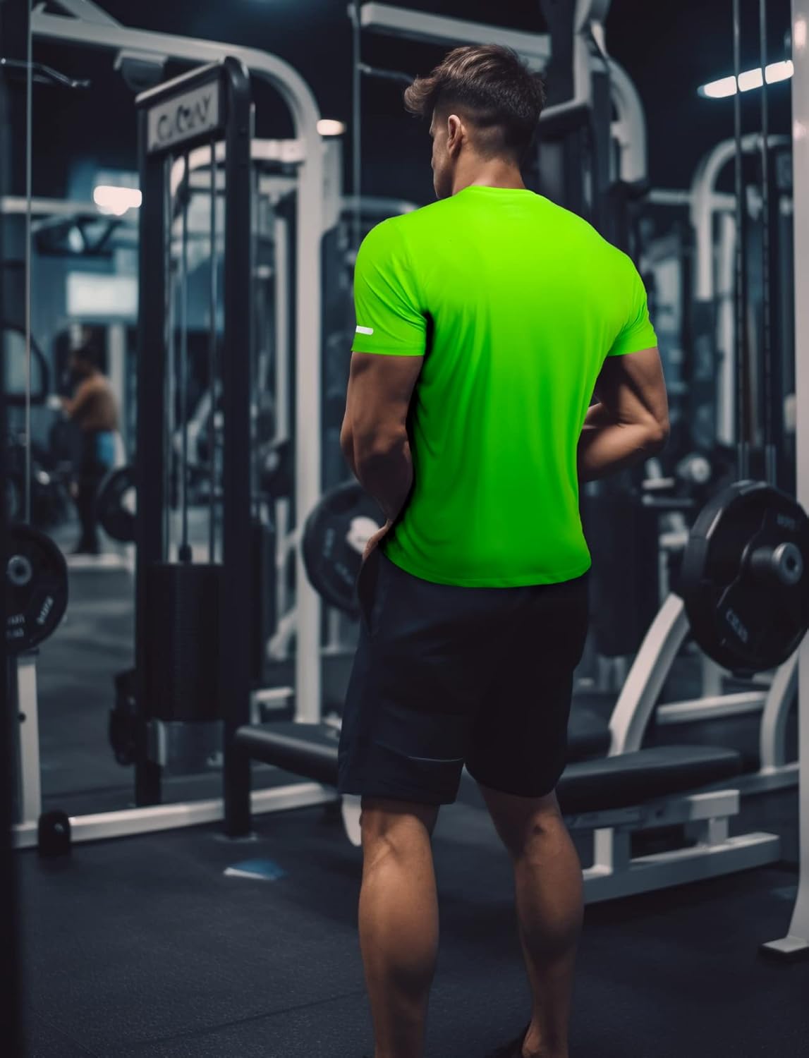 Skiennix Men's Fitted Workout Shirts - Quick Dry Athletic Tops for Gym & Running | Moisture-Wicking Tee