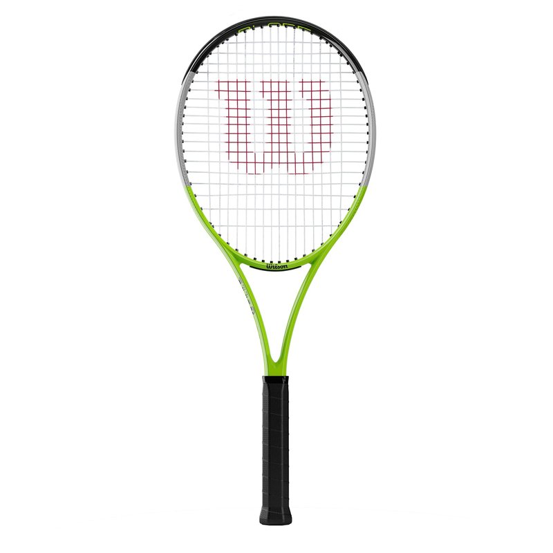 Wilson Blade Feel RXT 105 Adult Recreational Tennis Racket - Grip Size 3: 4 3/8", Green/Grey