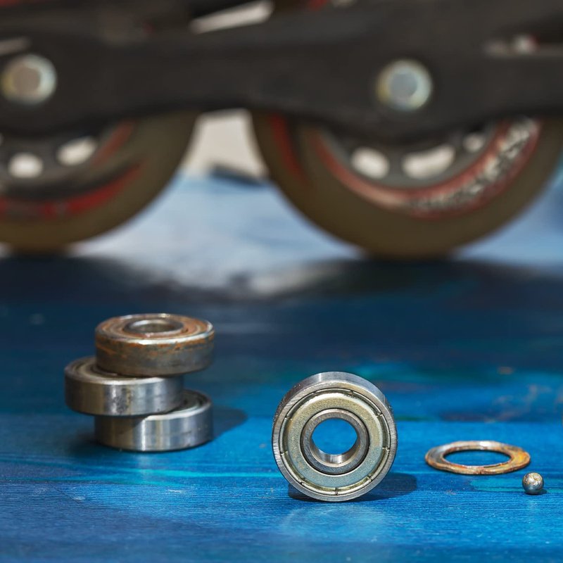 AlveyTech 608ZZ (608Z) Shielded Steel Wheel Bearings - Replacement fits Drive, Jazzy, Pride, Jet, Quicky, Mobility Scooter, Rollator, Skateboard Ball Bearing for Longboard Skate Wheels 4-Pack