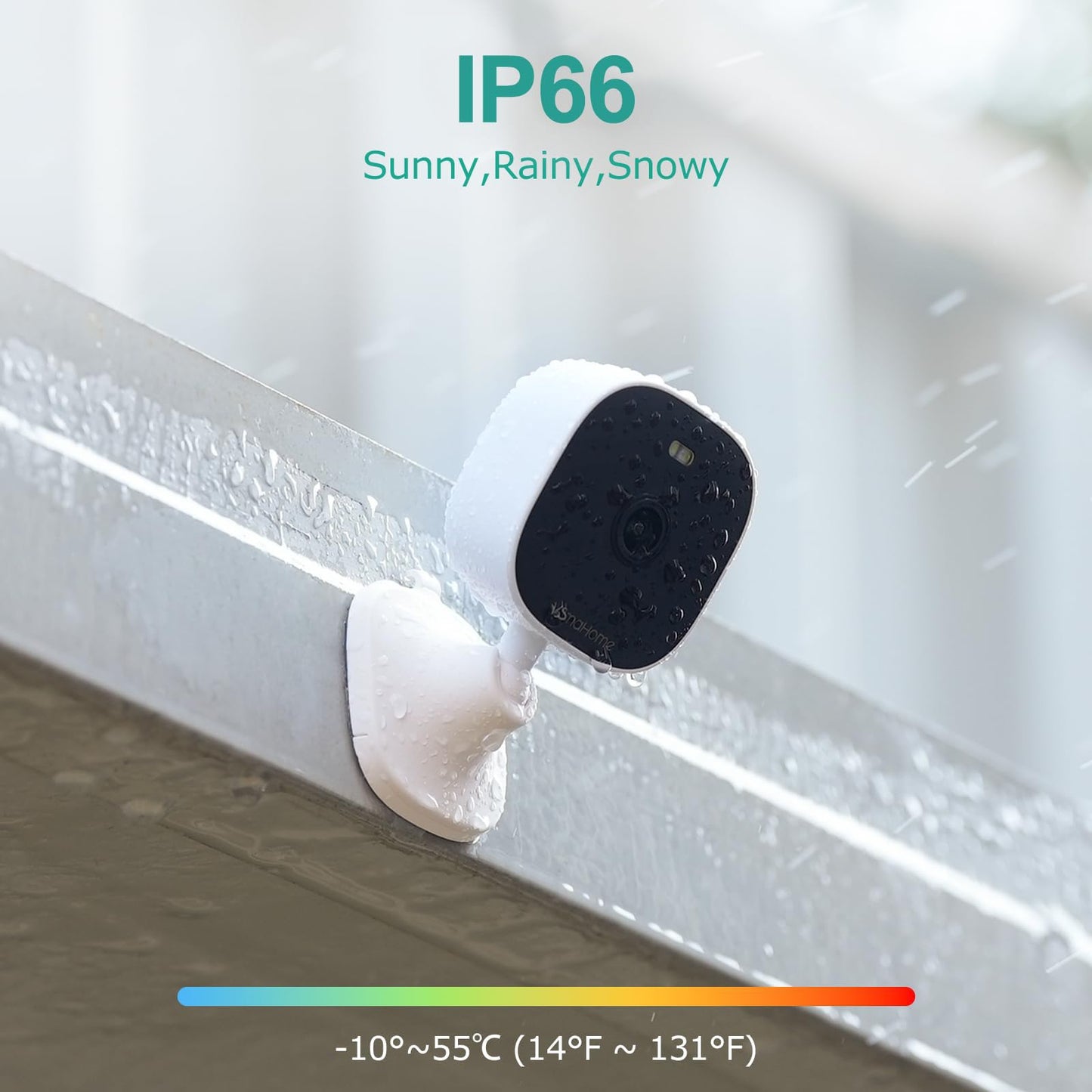 4MP Cameras for Home Security with Audio and Video, Outdoor Security Camera Indoor, 2.4g/5g Cameras for House/Pet/baby, Plug and Play, Work with Alexa, Support 128G Card Storage (Not Included), Wired