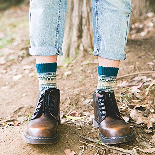 Warm Wool Socks for Women - Nordic Style - One Size, 5 Pairs