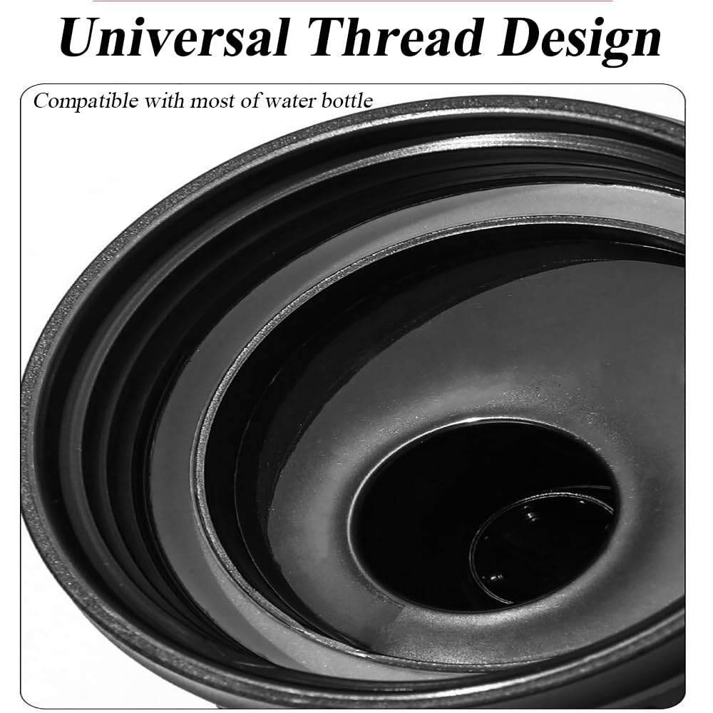 Leakproof Magnetic Cup Lid Replacement, Universal Spout Cap & Cover with Magnetic Bracket, Fit for Most Kids & Adult Water Bottles and Travel Tumblers