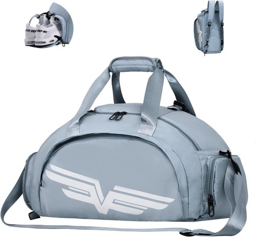 FIORETTO 30L Sports Gym Duffle Bag - Wet Pocket & Shoe Compartment | Versatile Weekender Bag for Women