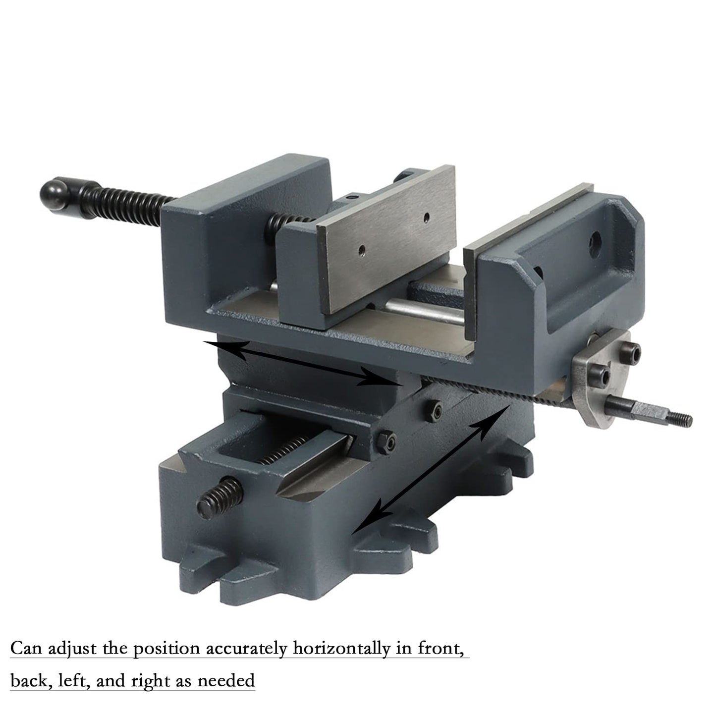 findmall 4 Inch Cross Slide Drill Press Heavy Duty Benchtop Cross Slide Vise X-Y Compound Vise Fit for CNC Milling Machine, Drilling Machine and other Mechanical Equipment