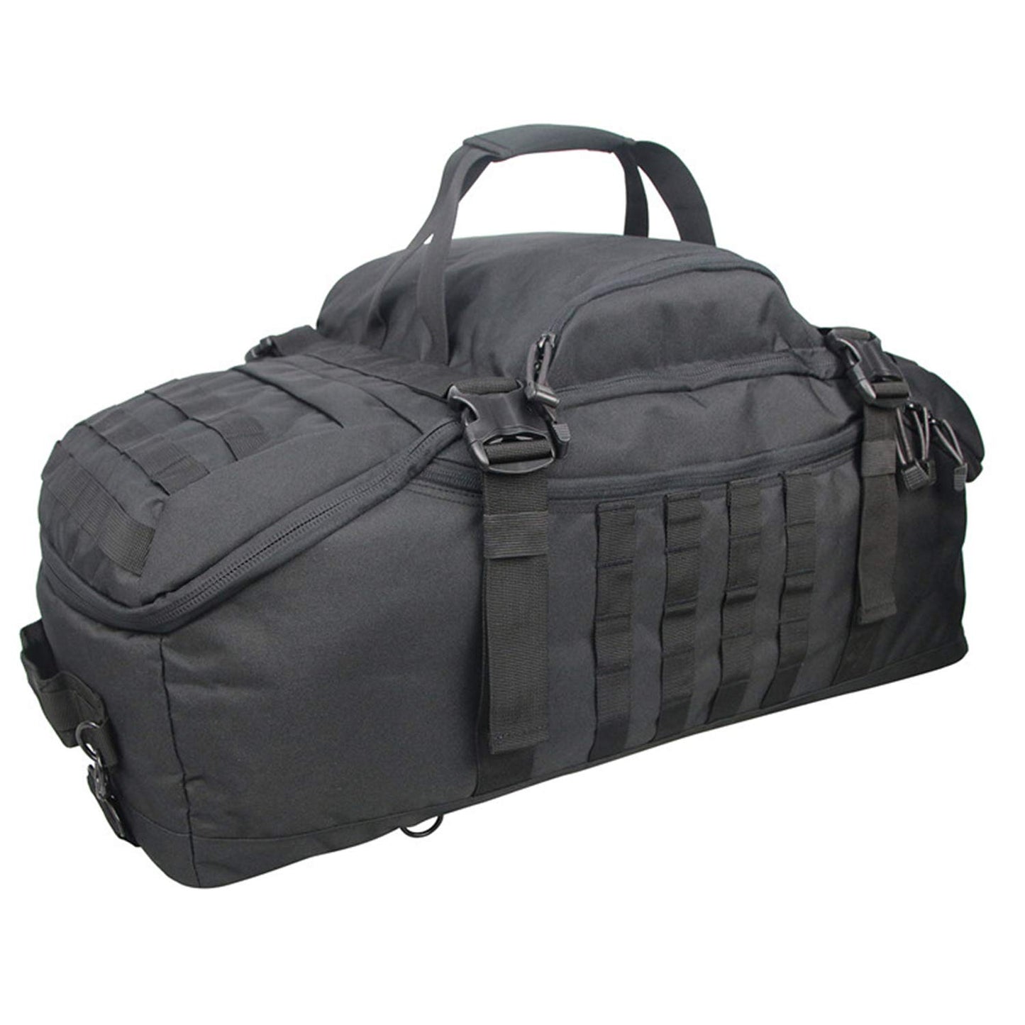 3 in 1 Tactical Travel Duffel Bag Backpack, Heavy Duty Gym Bag 85L, Black